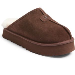 UGG Brown Suede Women's Slippers
